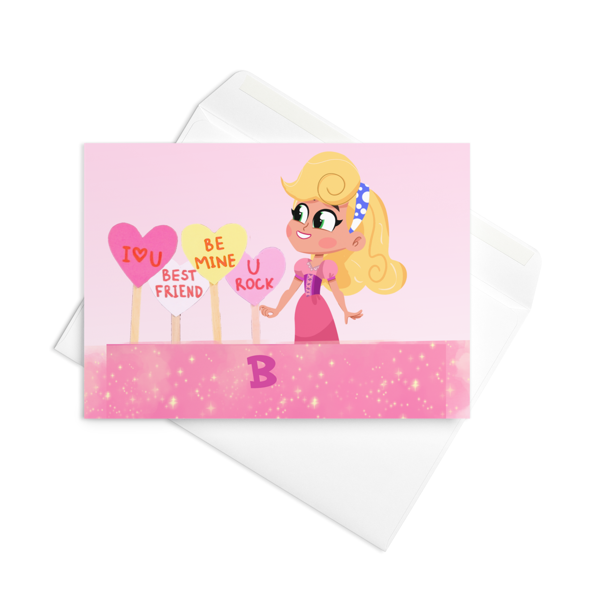 Rapunzel Be Mine Booksy Valentine's Card