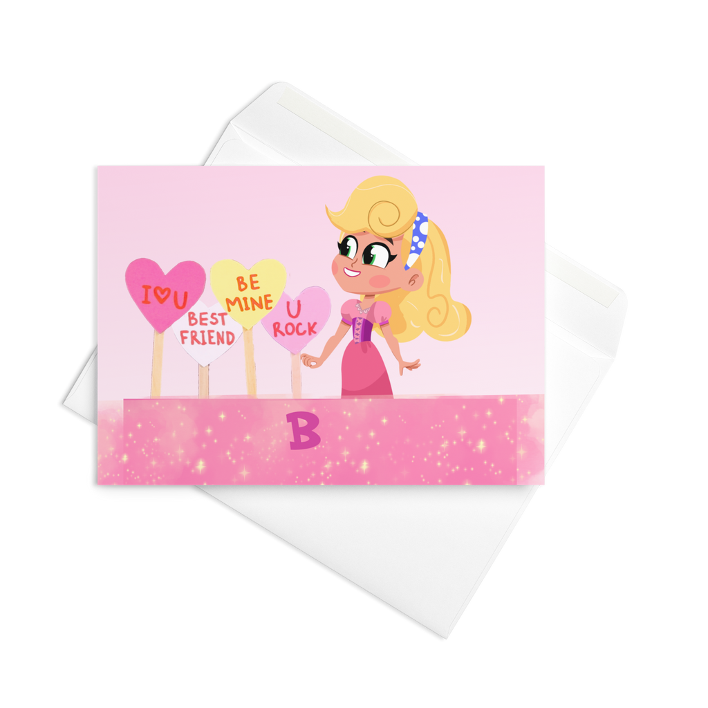 Rapunzel Be Mine Booksy Valentine's Card